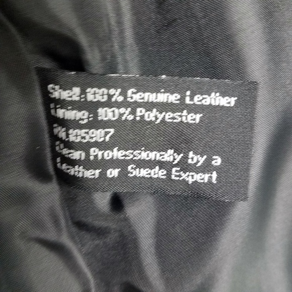 USA Leather Women's Black Button Down Jacket Coat - Picture 8 of 8